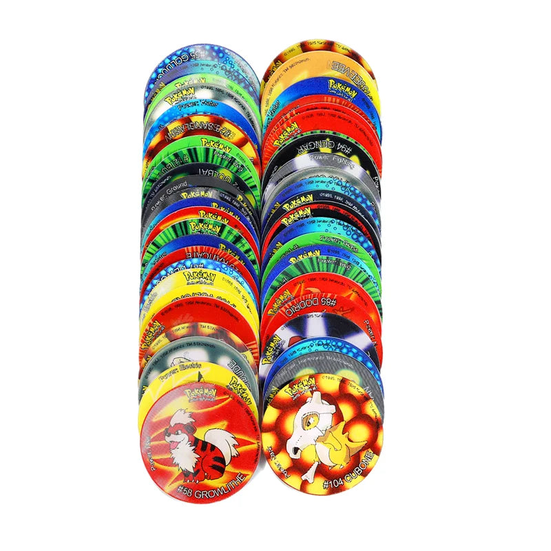 Set Completo de 56 Tazos Lenticulares 3D de Pokémon Mega Evolution Sabritas