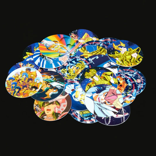 Lote De Tazos Los Caballeros Del Zodiaco nueva colección completa 40/40 Sabritas