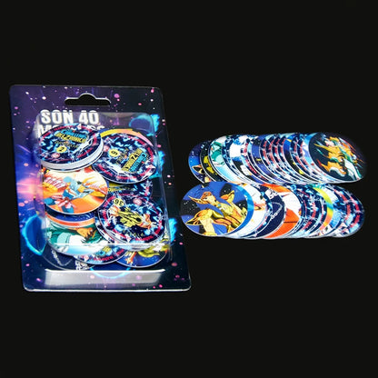 Lote De Tazos Los Caballeros Del Zodiaco nueva colección completa 40/40 Sabritas