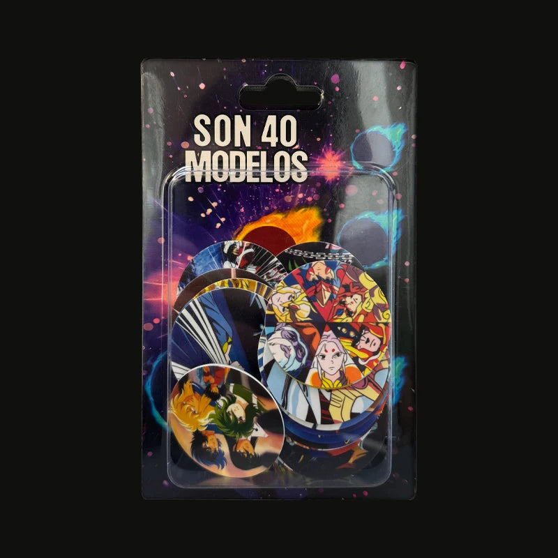 Lote De Tazos Los Caballeros Del Zodiaco nueva colección completa 40/40 Sabritas