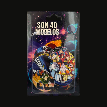 Lote De Tazos Los Caballeros Del Zodiaco nueva colección completa 40/40 Sabritas