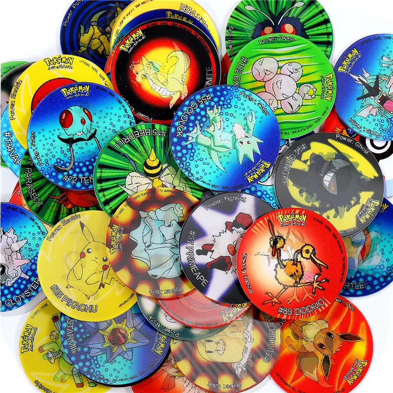 Set Completo de 56 Tazos Lenticulares 3D de Pokémon Mega Evolution Sabritas