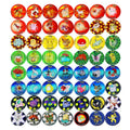 Set Completo de 56 Tazos Lenticulares 3D de Pokémon Mega Evolution Sabritas