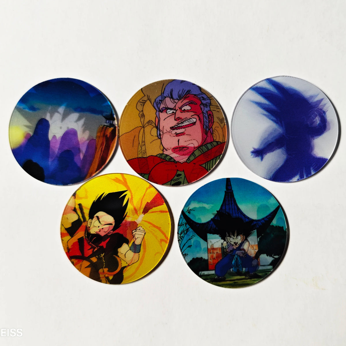 Lote de Tazos Coleccionables Dragon Ball Sabritas Holográficas 3D Anima2, 14 Piezas