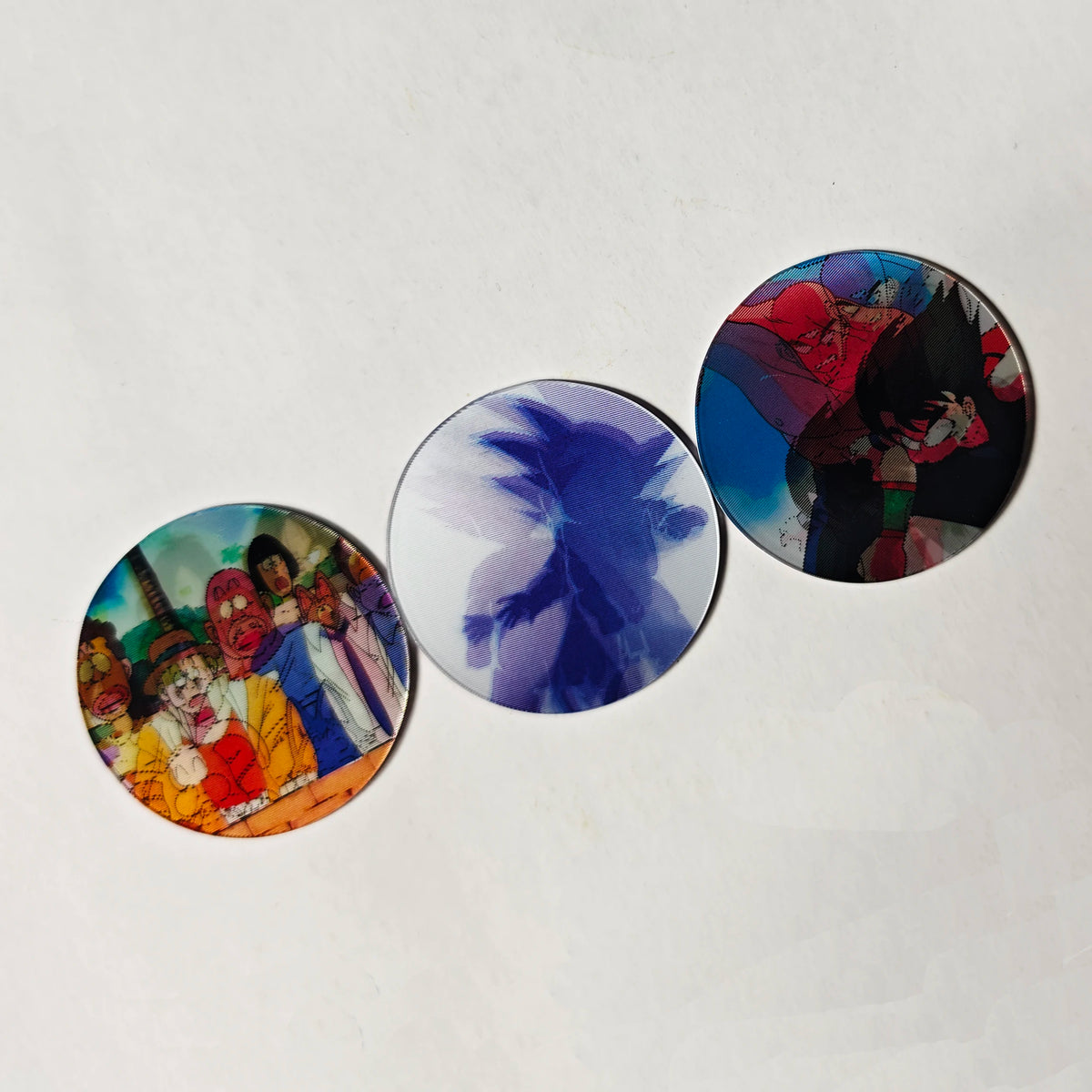 Lote de Tazos Coleccionables Dragon Ball Sabritas Holográficas 3D Anima2, 14 Piezas