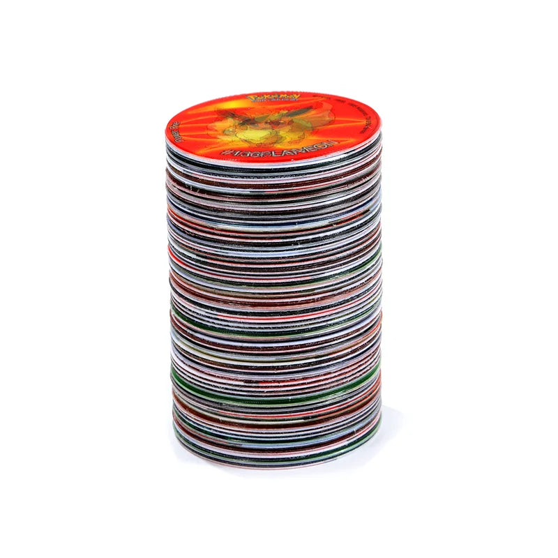 Set Completo de 56 Tazos Lenticulares 3D de Pokémon Mega Evolution Sabritas