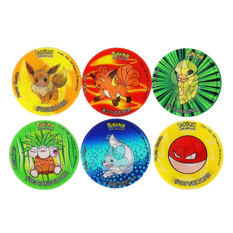 Set Completo de 56 Tazos Lenticulares 3D de Pokémon Mega Evolution Sabritas
