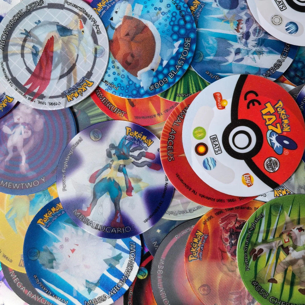 Tazos Lenticulares Pokémon Colección Completa